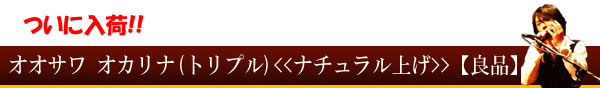 オオサワオカリナ(トリプル)<<漆仕上げ>>【良品】